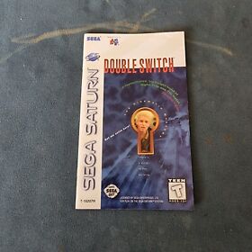 Sega Saturn Manual Only Double Switch. With Registration Card 