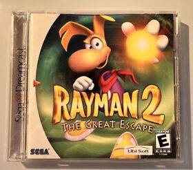 Rayman 2: The Great Escape - ( Sega Dreamcast ) Complete W/box & Manual !