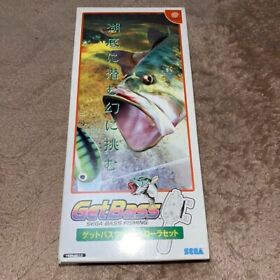 Get Bass Fishing Rare Get Bass Fishing Controller Set Dreamcast  Japan old Used