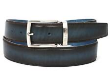 Men's Accessories (Belts) PAUL PARKMAN Men's Leather Belt Dual Tone Brown & Blue