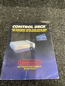 NINTENDO NES CONTROL DECK INSTRUCTIONS MANUAL console 1989