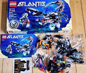 LEGO Atlantis Deep Sea Striker (8076) opened box Complete sealed bags