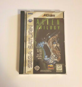 Alien Trilogy (Sega Saturn, 1996) CIB w/ Reg Card NICE SHAPE Complete & Fun Game