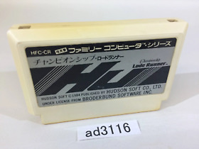 ad3116 Championship Lode Runner NES Famicom Japan