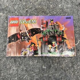 1998 Lego Ninja Castle 6045 Ninja Surprise MANUAL INSTRUCTIONS ONLY