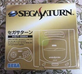 Sega Saturn Console System in box bundle with controller  Gray manual included