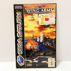 Wing Arms + Manual - Sega Saturn - Tested & Working! Free Postage!