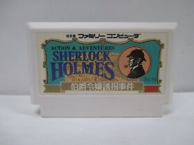 NES -- SHERLOCK HOLMES Hakushaku Reijo Yukai Jiken -- Famicom. JAPAN Game 10266