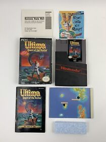 Ultima: Quest of the Avatar Nintendo NES W/ Manual + Map + Inserts Rare TESTED