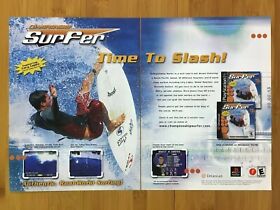 Championship Surfer PS1 Dreamcast 2000 Print Ad/Poster Official CORY LOPEZ Art!