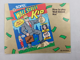 Wall Street Kid (Nintendo NES) Instruction Manual ONLY