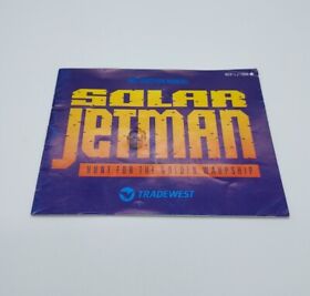 Solar Jetman Hunt For The Golden Warship NES  Manual Only