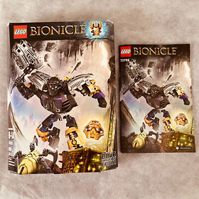 70789 - Onua: Master of Earth Lego Bionicle 100% Complete + Box + Instructions!