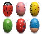 JoFAN 6 Pack Wooden Percussion Musical Shake Eggs Easter Egg Shakers for Kids...
