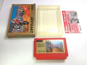 EXCITE BIKE Famicom Nintendo FC Japanese w/ Box Manual