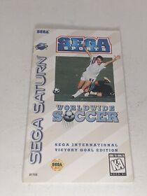 Worldwide Soccer (Sega Saturn, 2005) Manual Only