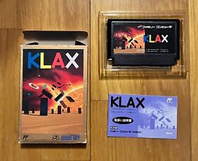 Klax Famicom Hudson Soft Nintendo NES Japan 1990