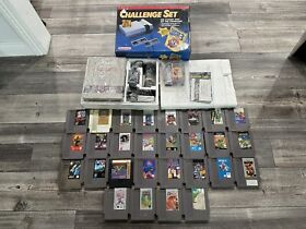 Nintendo NES Console Challenge Set Super Mario Bros 3 CIB System + 29 Games