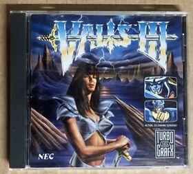 Valis III 3 (Turbografx CD, 1992) Complete With Case And Manual.