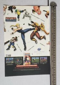 Sega Saturn Fighter's Megamix RARE Print Advertisement 