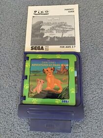 Sega Pico Game Disney The Lion King Adventures at Pride Rock 1994 + Instructions