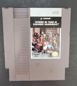 Where In Time Is Carmen Sandiego? Nintendo NES Cartridge Game 1985 Not Tested