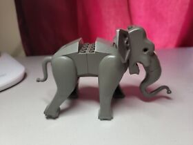 MISSING PARTS LEGO Minifigure Dark Gray Elephant Animal Adventurers 7414 Caravan