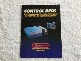 “Control Deck” NES Nintendo Console Instruction Booklet Manual GBR Mattel
