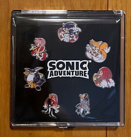 Sonic the Hedgehog Sonic Adventure Pin Badge Set limited Edition 1998 SEGA RARE