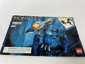 Instruction Book/Manual Only For LEGO BIONICLE  Morak 8932