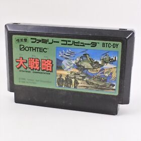 Famicom ADVANCED WORLD WAR DAISENRYAKU Cartridge Only Nintendo fc