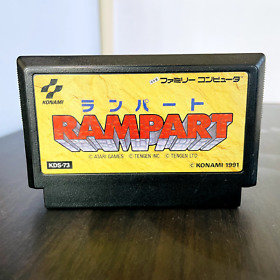Rampart Nintendo Famicom Konami 1991 Japanese Version KDS-73 Simulation Retro