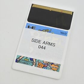 SIDE ARMS 044 PC Engine Rewrite Hu Card Tested Unofficial Developer item