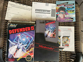 NINTENDO NES DEFENDER 2 II 100% COMPLETE IN BOX CIB W/ Registration & Poster ~