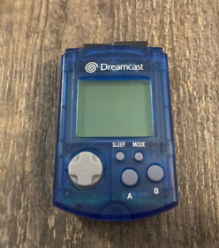 Authentic Sega Dreamcast Blue VMU Memory Card Tested & Working, Clean - No Cover