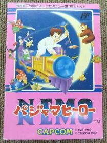 Capcom Pajama Hero Nemo Nintendo Famicom Game Software Vintage 1990 Used Japan