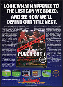 MIKE TYSON's PUNCH OUT!!__Original 1988 early Trade AD / poster__NINTENDO_NES