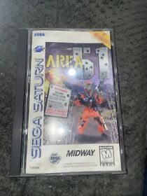 Area 51 (Sega Saturn, 1996) Pre-owned w/ Case + Manual/ Reg Card!!