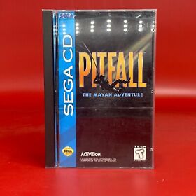 Pitfall: The Mayan Adventure (Sega CD, 1994) CIB Complete in Case w/ Foam Insert