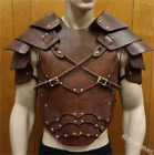 Medieval PU Rivet Leather Armor Vest European Cosplay Knight Costume Full Set