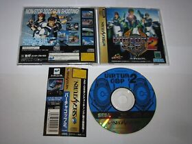 Virtua Cop 2 Sega Saturn Japan import +spine card US Seller