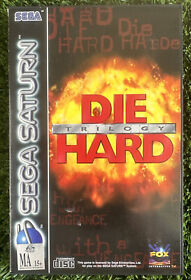 Die Hard Trilogy + Manual - Sega Saturn - Tested & Working! Free Postage!