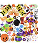 JOYIN 120 Pieces Halloween Toys Assortment for Halloween Party Favors, School Cl