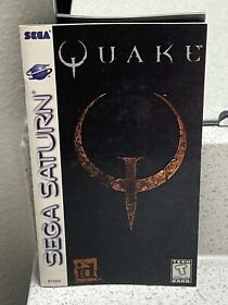 MANUAL ONLY Quake (Sega Saturn, 1997) NO GAME
