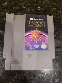 Taboo the Sixth Sense Nintendo NES Video Game Cart