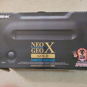 Neo Geo X Gold Limited Edition Console 330 Mega Game Rare NG001  SNK Incomplete