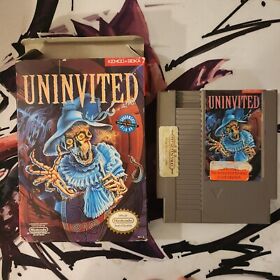Uninvited NES GAME and BOX Read 👀 No Manual