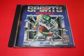 TV SPORTS FOOTBALL FOR TURBOGRAFX 16 TG-16 IN CASE WITH INSTRUCTIONS!