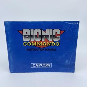 Notice Nintendo NES Bionic Commando Très Bon État Rare - Version FRA