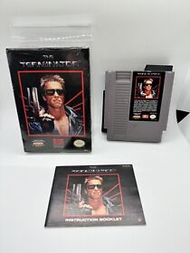 The Terminator NES Nintendo Complete CIB Authentic! RARE! Near Mint In Cello!